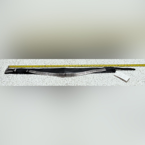 ZARA LEATHER BELT WITH METAL PIECES
Color : black *  Size : 32 (US 32) main image 8